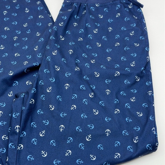 Nautica Men's Classic-Fit Nautical-Print Poplin Sleep Pants, Navy, Size Small - Picture 4 of 7